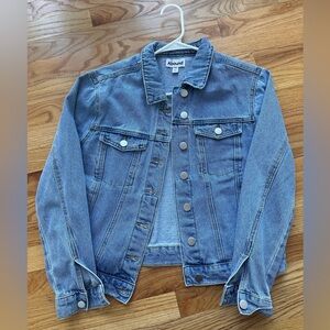 Abound 100% Cotton Relaxed Fit Light Blue Denim Jacket
